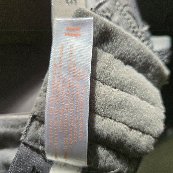 Cacique Boost Plunge Bra Gray 44B - Picture 5 of 5